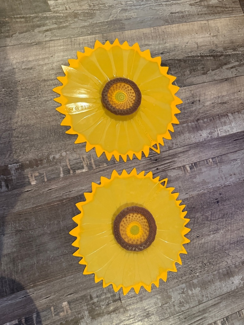 Sunflower Silicone Bowl Covers - Yellow (Set of 2)
